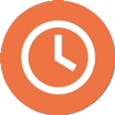 orange circle clock (1)